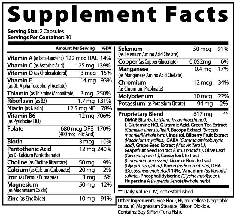 VitalStem Brain & Focus Formula